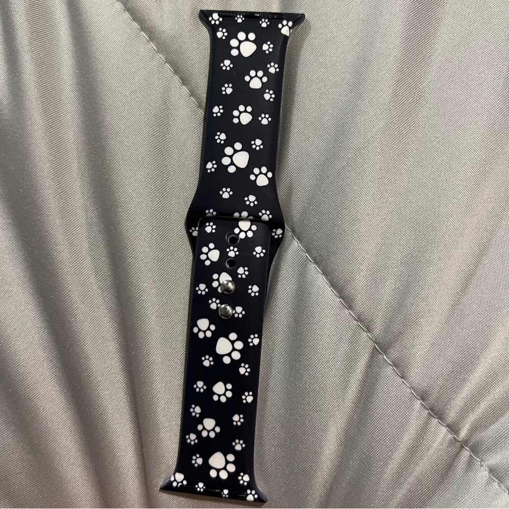 ❗️BOGO❗️ Black and White Paw Print Watch Band(38/40/41mm)